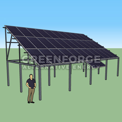 Сетевая солнечная станция 11 кВт. г. Николаев