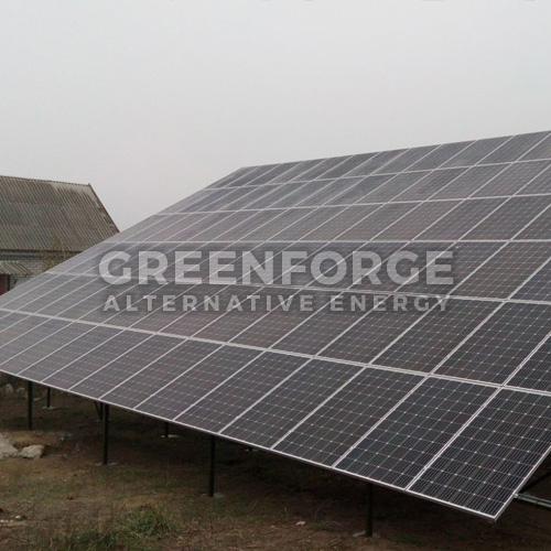 Сетевая солнечная станция 32 кВт под Зеленый тариф