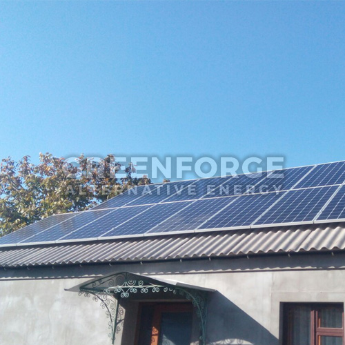 Сетевая солнечная станция 12 кВт по Зеленый тариф