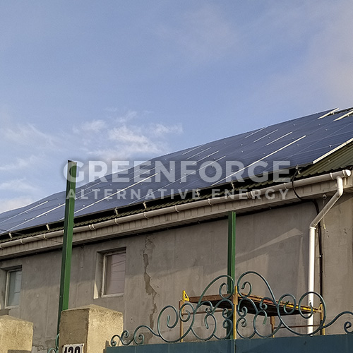 Комбинированная солнечная станция мощностью 32 кВт.